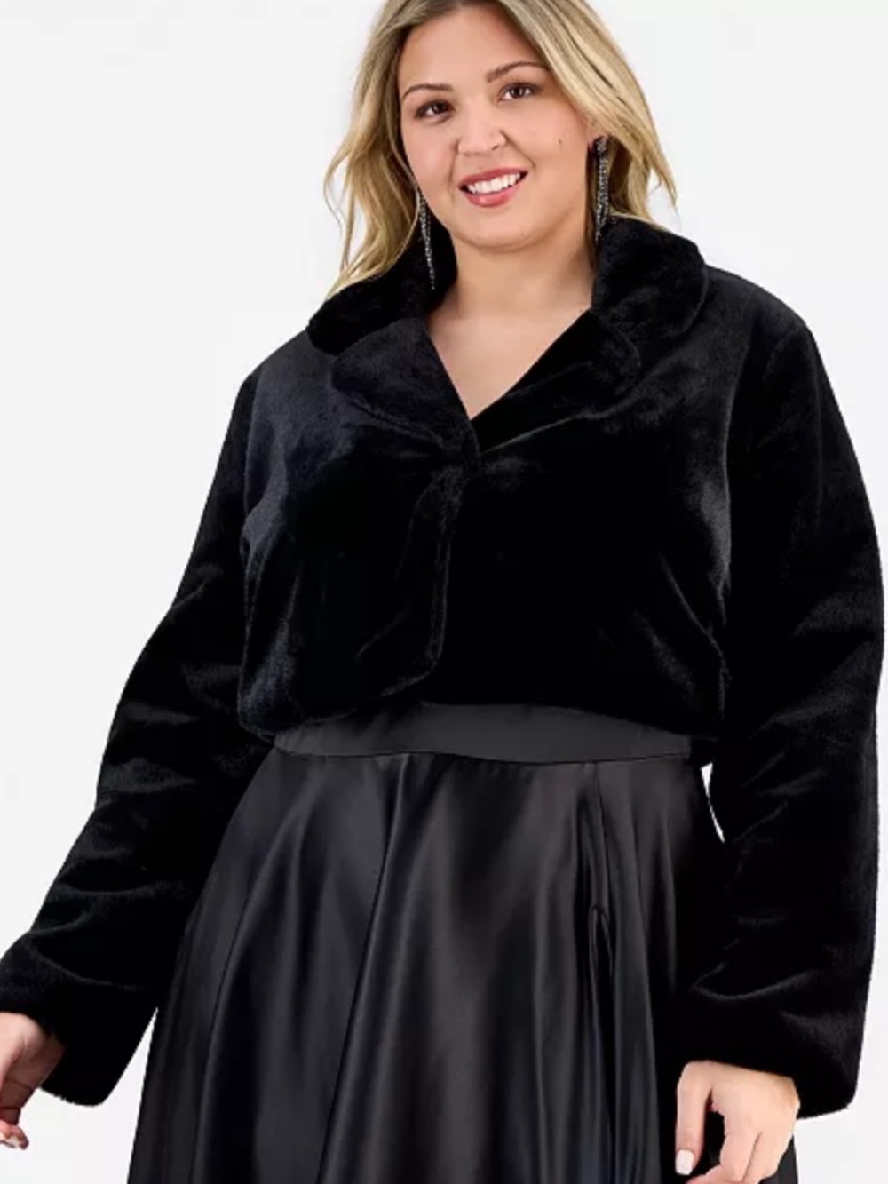 BCX
Trendy Plus Size Cropped Faux-Fur Jacket